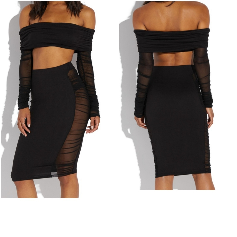 🎉HP🎉 *NWOT* Lux LA Sexy 2pc. Crop Top & Skirt - Picture 2 of 7